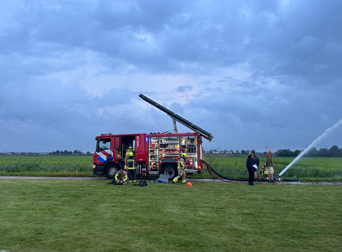 Brandweeroefening Huttenbouw