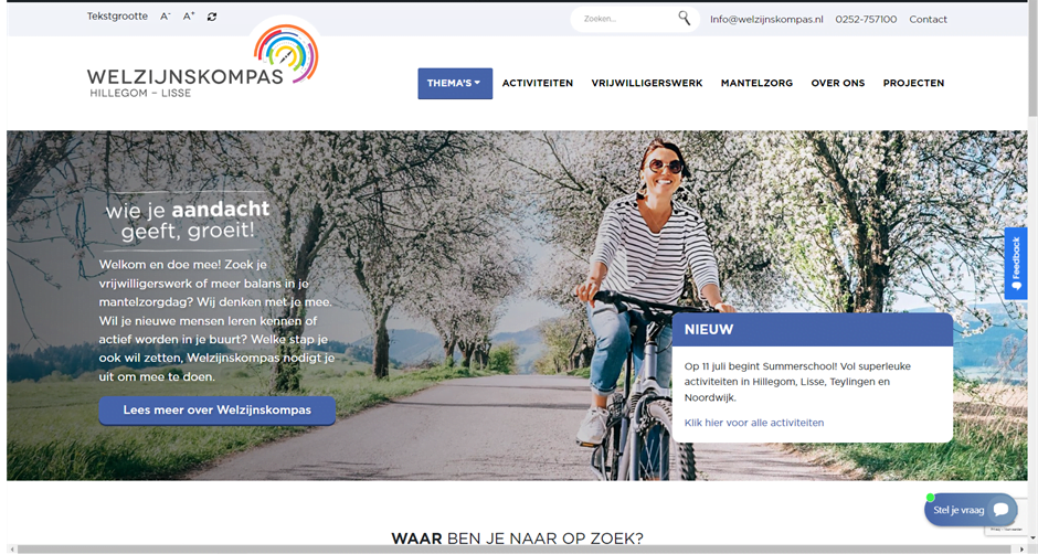 Nieuwe website Welzijnskompas