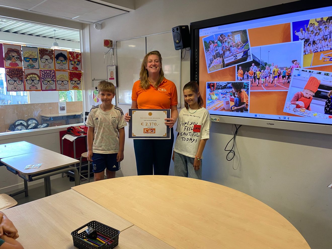 Daltonschool Hillegom rent €2.370,- bij elkaar voor KiKa