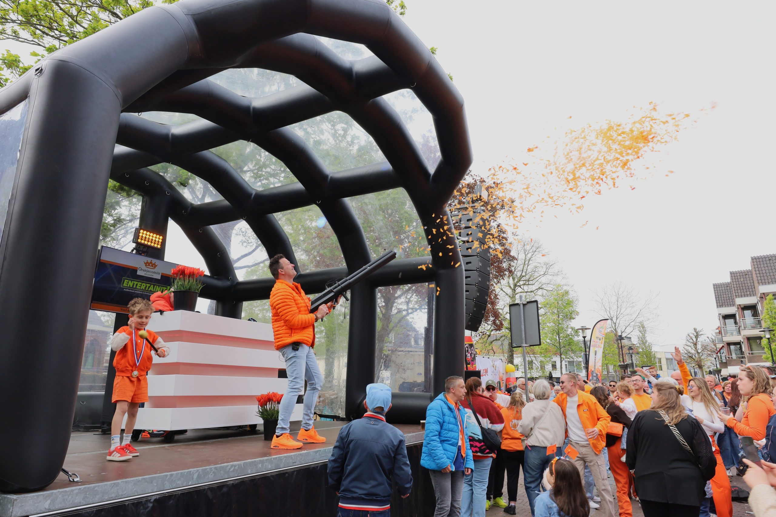 Oranjefeest in de Hoftuin