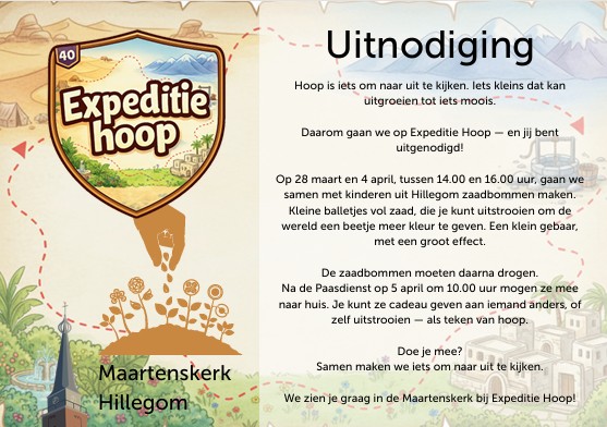 Zaadbommetjes maken Maartenskerk Hillegom