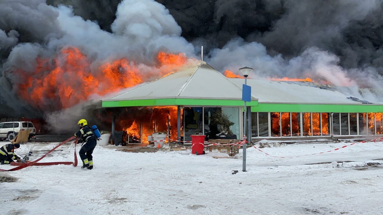Grote brand Tuincentrum Overvecht