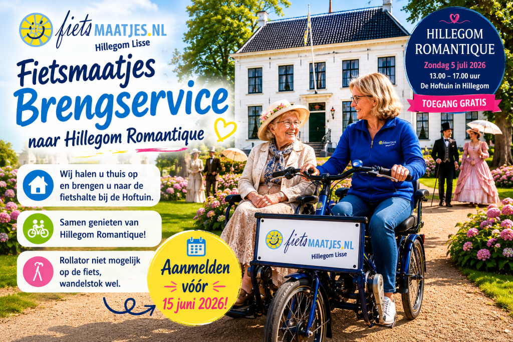 Fietsmaatjes brengservice naar Hillegom Romantique